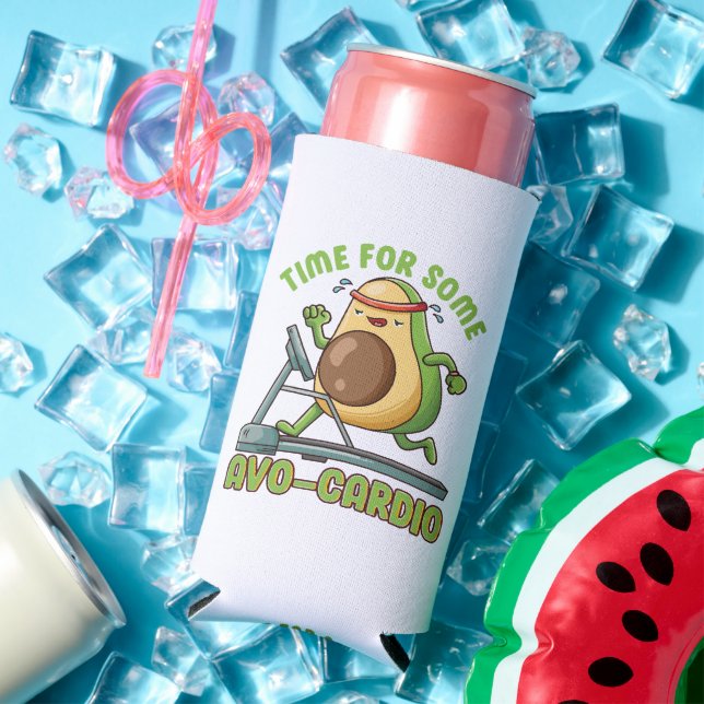 Workout Exercise Funny Humour Sayings Quotes Seltzer Can Cooler (In Situ Summer)