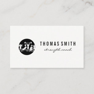 Workout Exercises Fitness Business Card