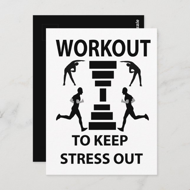 Workout Fitness Exercise Gym Postcard (Front/Back)