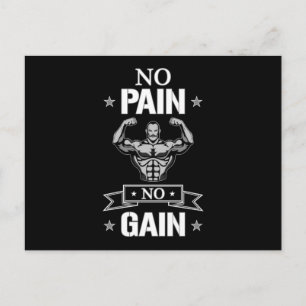 Workout Fitness Gym Exercise Sport Funny Gift Idea Postcard