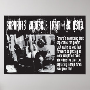 Workout Fitness Gym Motivational Poster