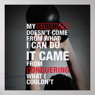 Workout Fitness Gym Motivational Poster