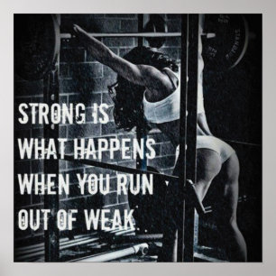 Workout Fitness Gym Motivational Poster