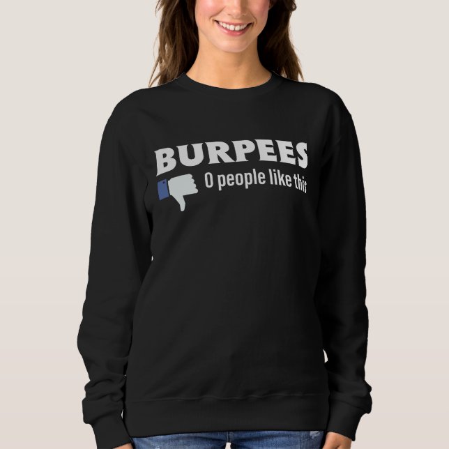 Workout  for a Gym Enthusiast with Bacon Image Sweatshirt (Front)