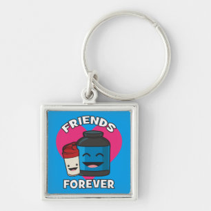Workout Friends Forever - Cute Kawaii Funny Gym Key Ring