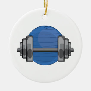 Workout Gear Ceramic Ornament