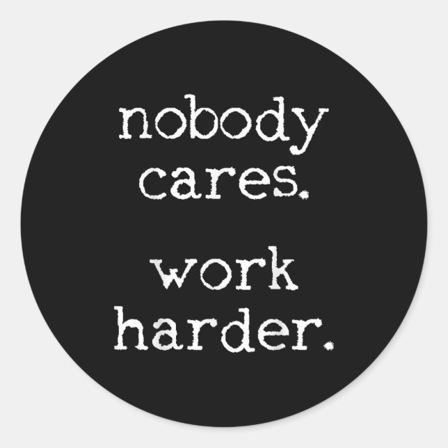 Workout Gym Fitness Exercise Motivational  Classic Round Sticker (Front)