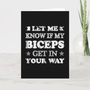 Workout Gym Fitness Exercise Sport Funny Gift Idea Card