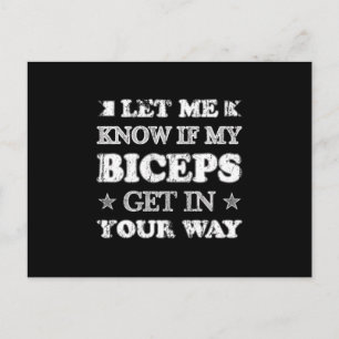 Workout Gym Fitness Exercise Sport Funny Gift Idea Postcard