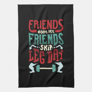 Workout Gym Gift Tea Towel