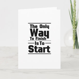 Workout Gym Quote Fitness exercise Card