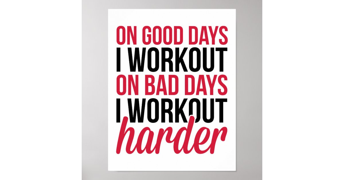 workout-harder-gym-quote-poster-zazzle