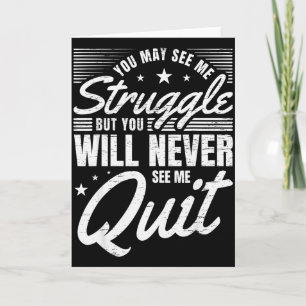 Workout I Motivational Struggle Gym Sayings Fight Card