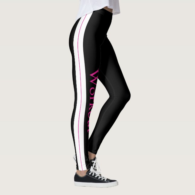 Workout l Modern attractive l black and white Leggings (Right)