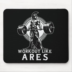 Workout Like Ares Greek God Bodybuilding Fitness Mouse Pad