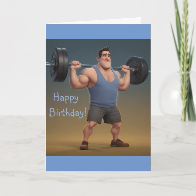 Workout Man Card (Front)