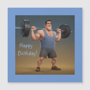Workout Man Magnetic Card
