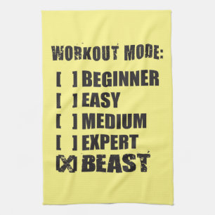 Workout Mode - BEAST Tea Towel