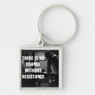 Workout Motivation - Change and Resistance Key Ring