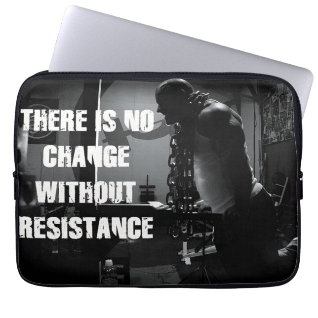 Workout Motivation - Change and Resistance Laptop Sleeve (Front)