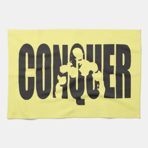 Workout Motivation - CONQUER Tea Towel