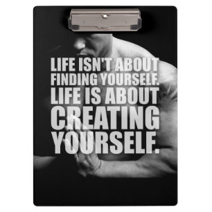 Workout Motivation - Create Yourself Clipboard