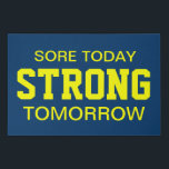 Workout Motivation Faux Canvas Print<br><div class="desc">Workout Motivation Wall Hanging. Perfect for gym or any workout area.</div>