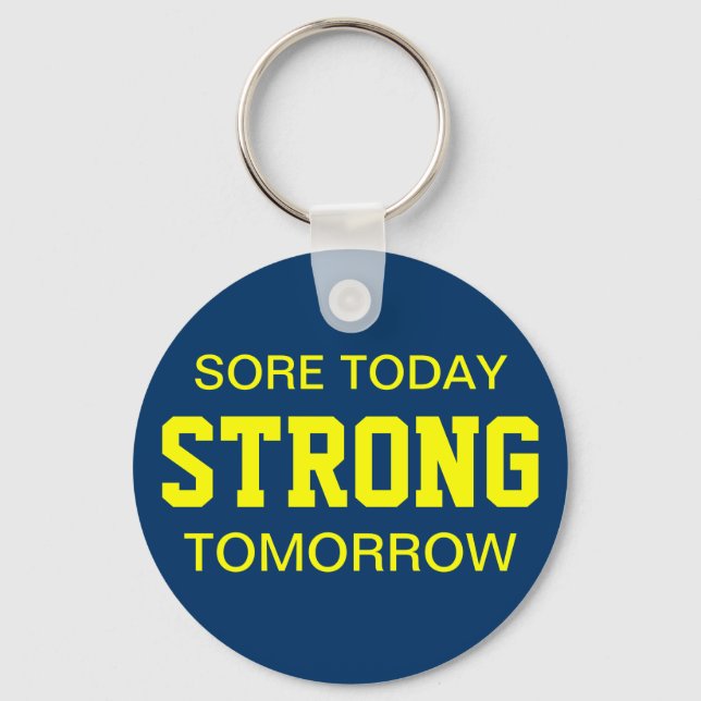 Workout Motivation Key Ring (Front)