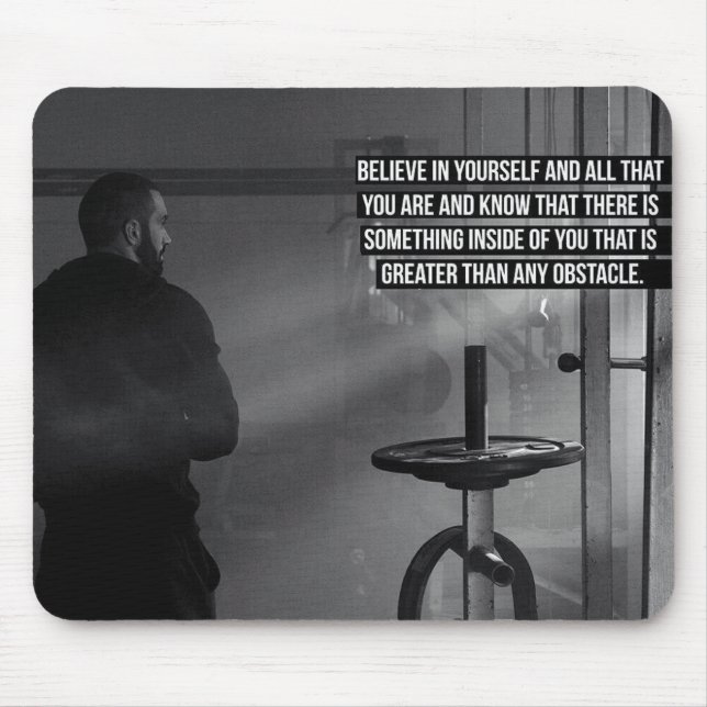 Workout Motivation Mouse Pad (Front)