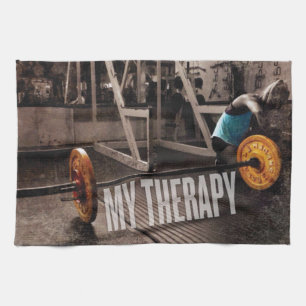 Workout Motivation - My Therapy Tea Towel