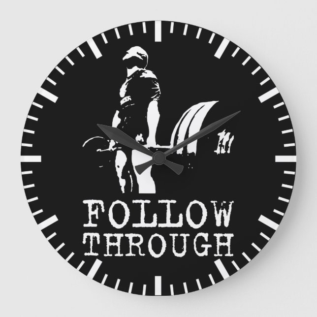 Workout Motivational Large Clock (Front)