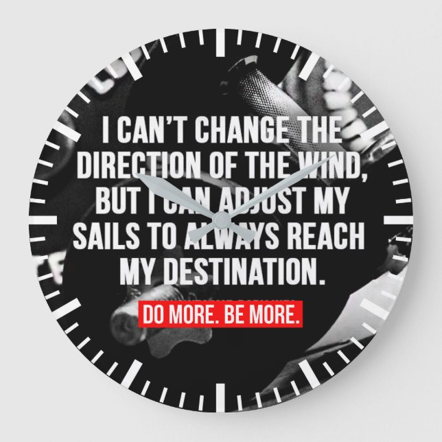 Workout Motivational Large Clock (Front)