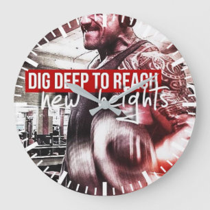 Workout Motivational Large Clock
