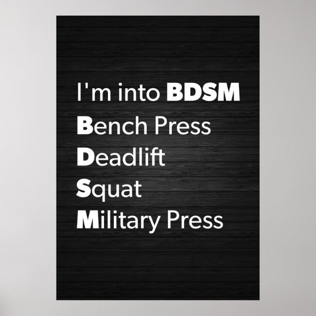 Workout Motivational Poster (Front)