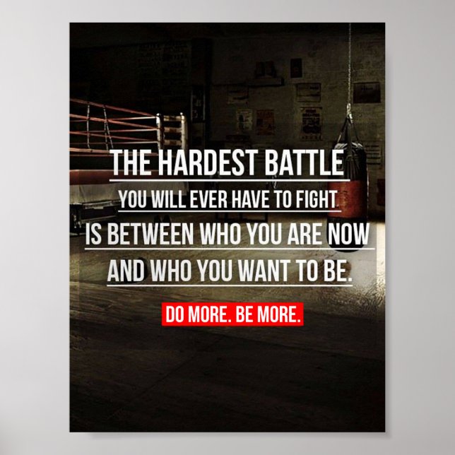 Workout Motivational Poster (Front)