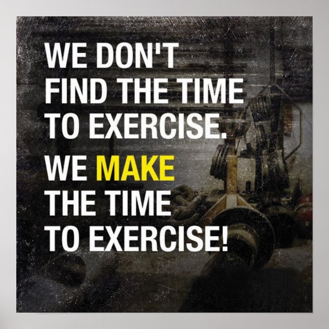 Workout Motivational Poster (Front)