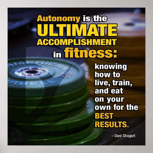 Workout Motivational Poster (Front)