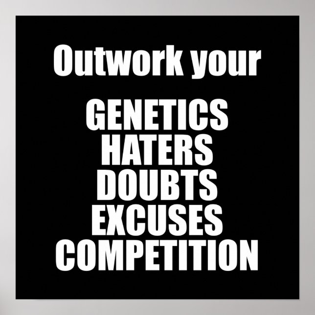 Workout Motivational Poster (Front)