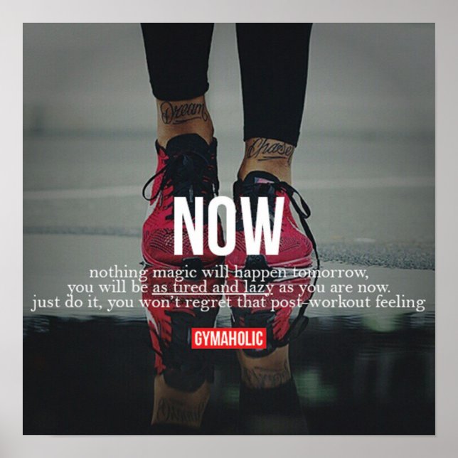 Workout Motivational Poster (Front)