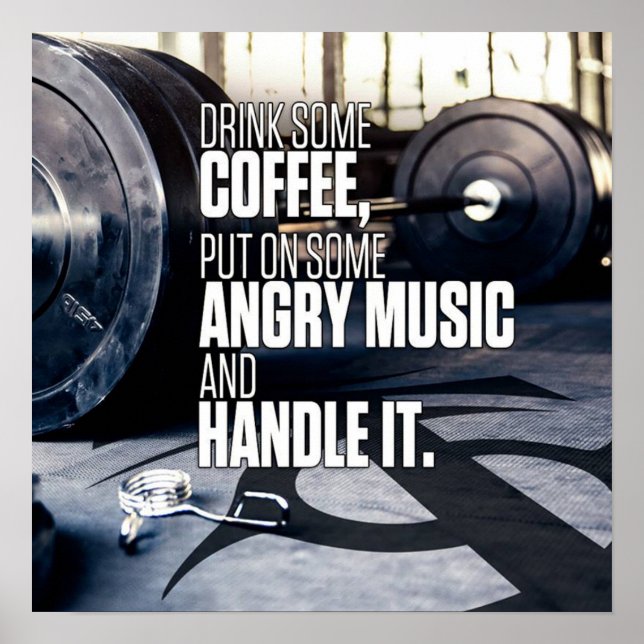 Workout Motivational Poster (Front)