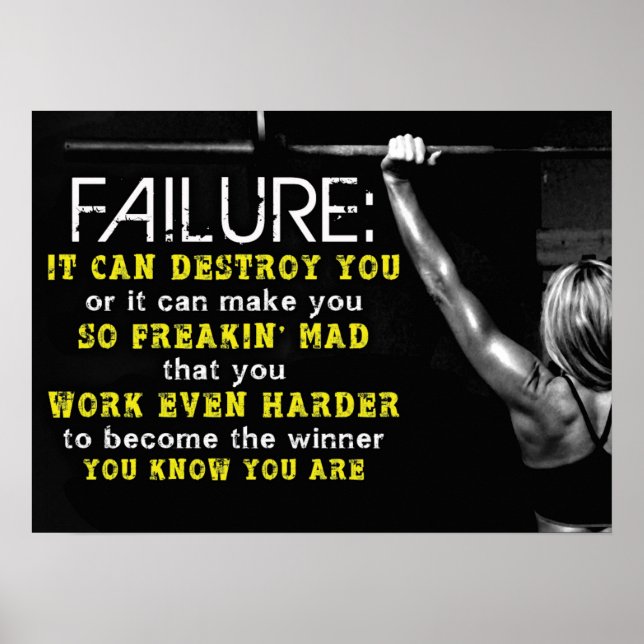Workout Motivational Poster (Front)