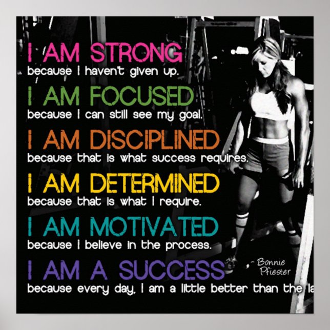 Workout Motivational Poster (Front)