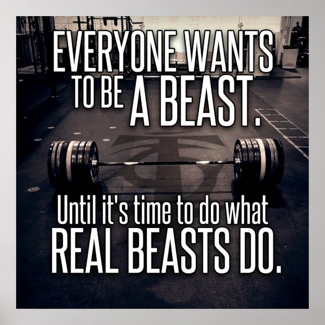 Workout Motivational Poster (Front)