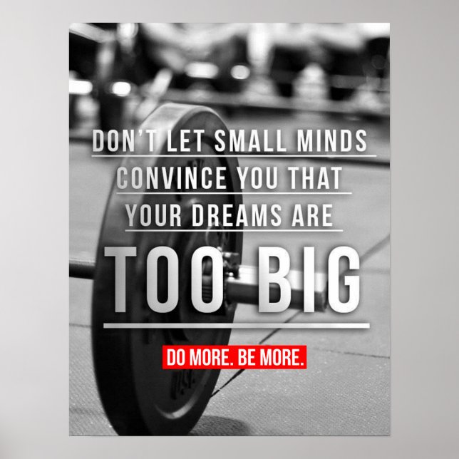 Workout Motivational Poster (Front)