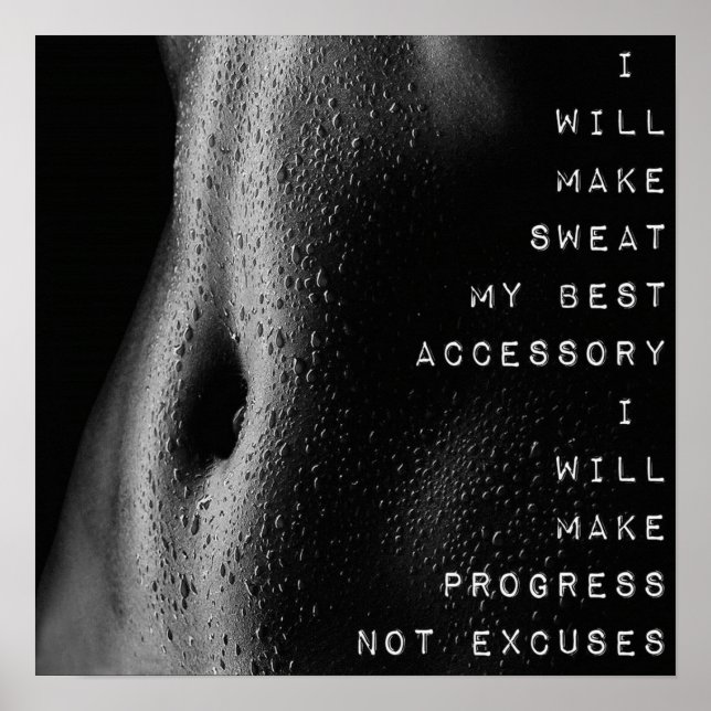 Workout Motivational Poster (Front)