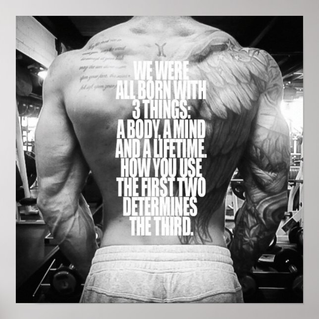 Workout Motivational Poster (Front)