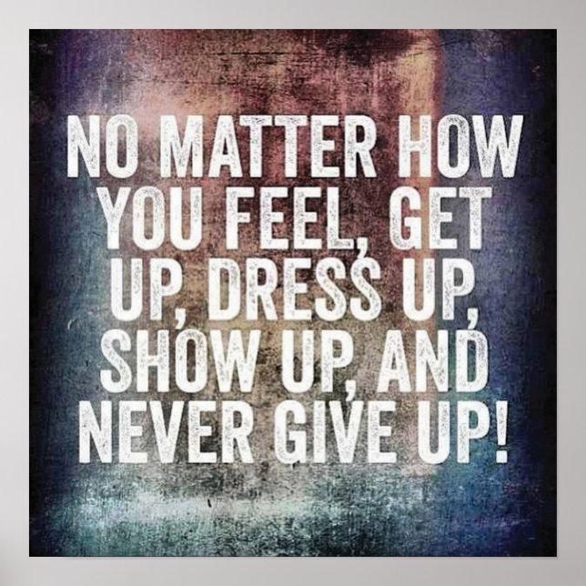 Workout Motivational Poster (Front)