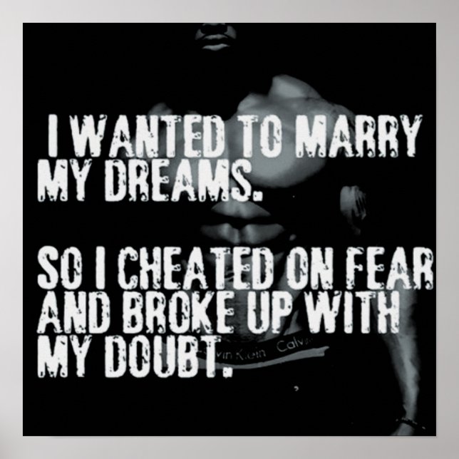 Workout Motivational Poster (Front)