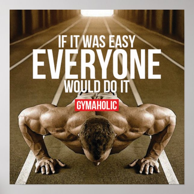 Workout Motivational Poster (Front)