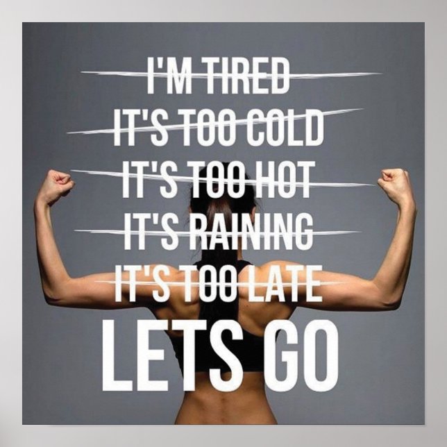 Workout Motivational Poster (Front)